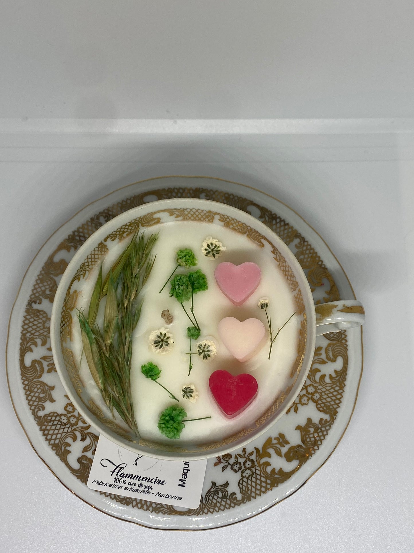 Bougie tasse vintage