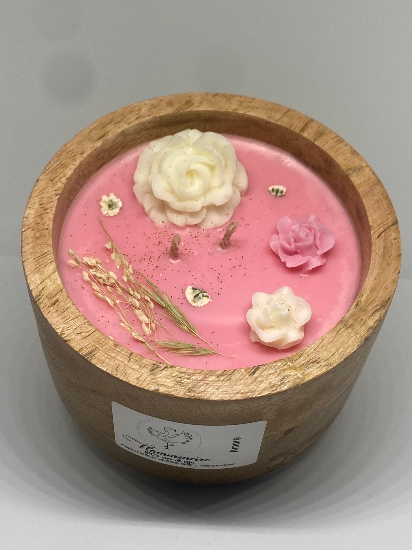 Bougie soja parfum ambre