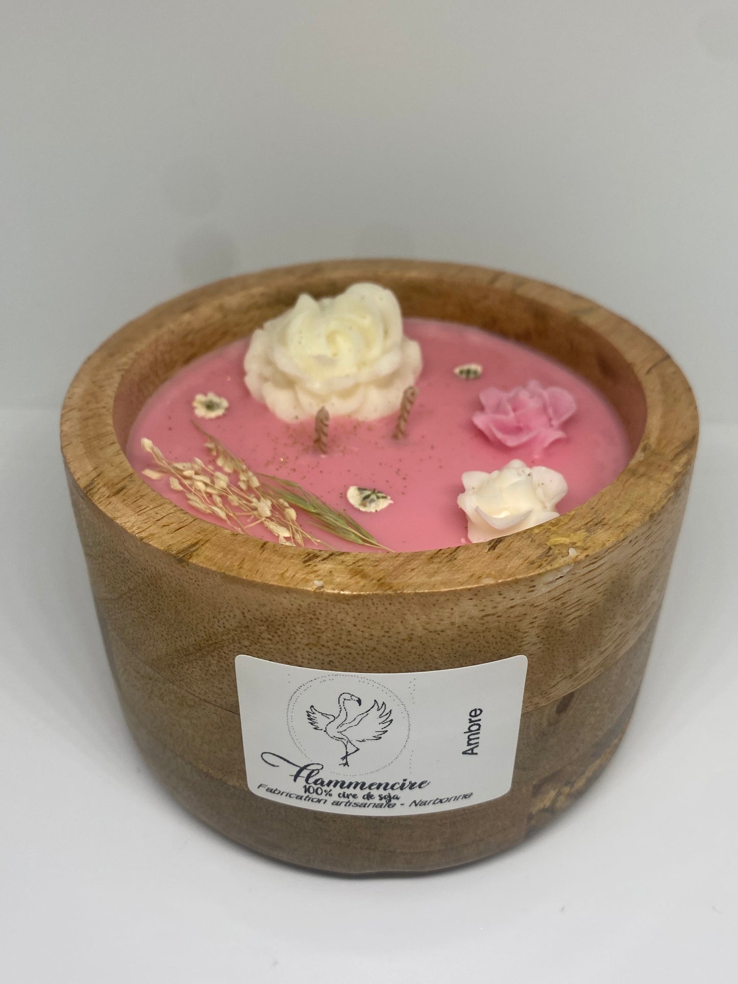 Bougie soja parfum ambre
