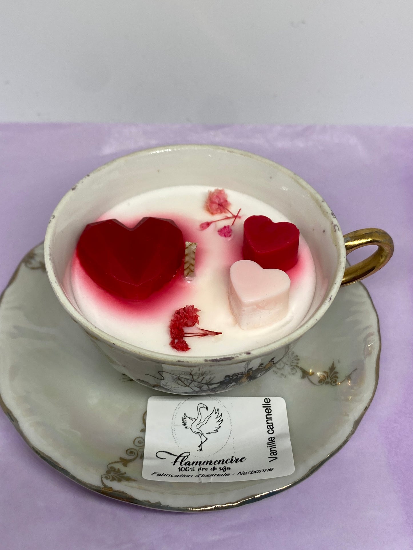 Bougie tasse vintage