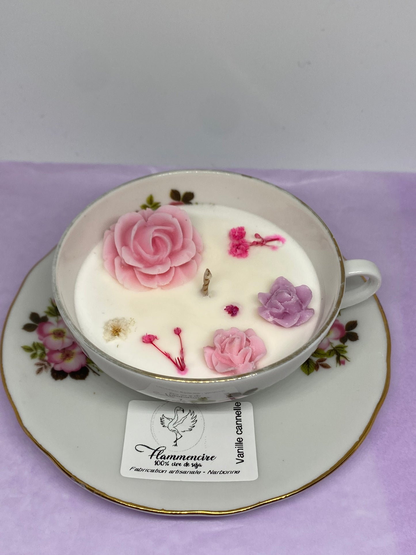 Bougie tasse vintage