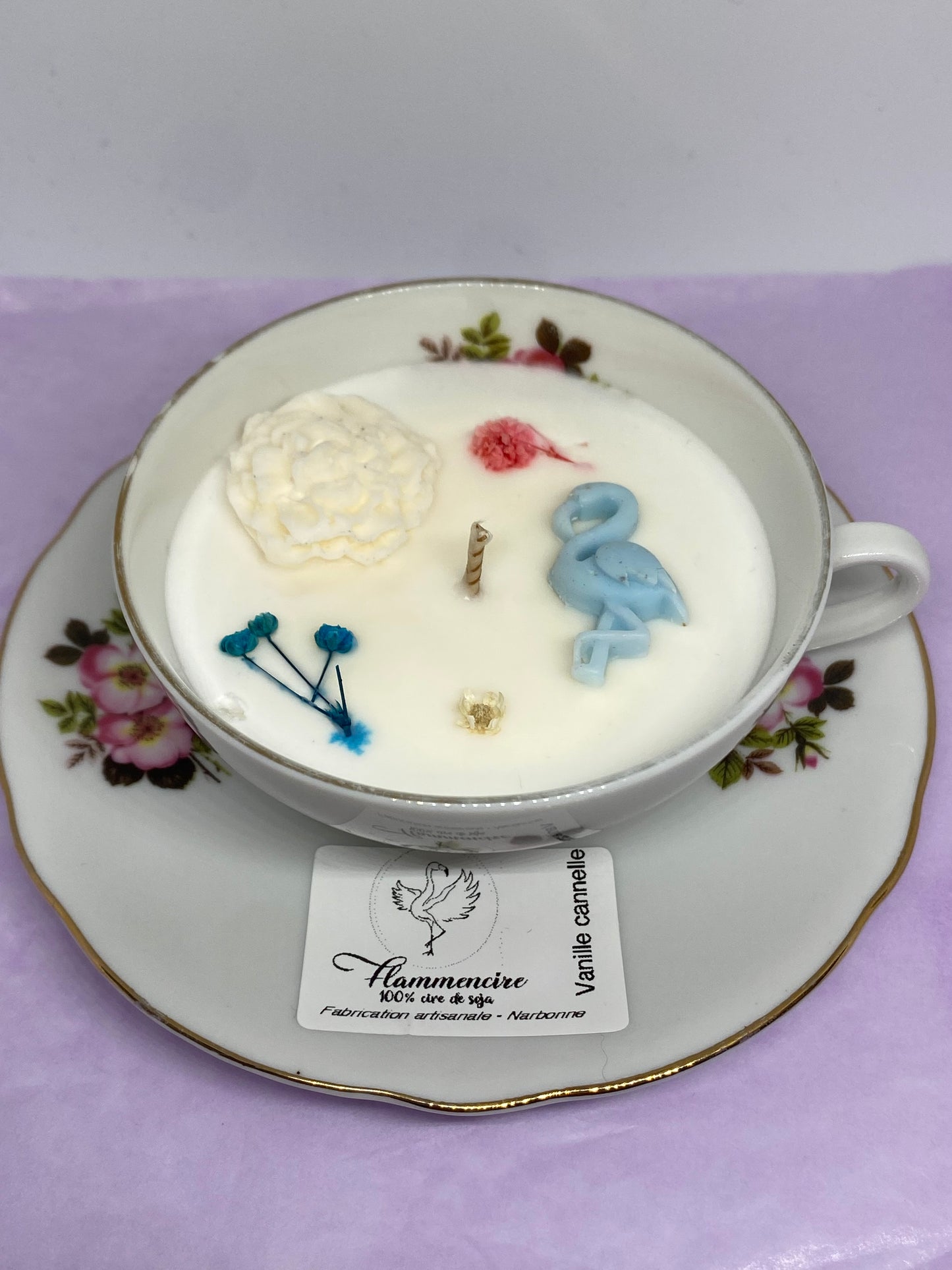 Bougie tasse vintage