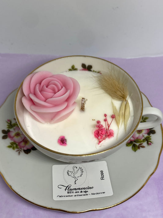 Bougie tasse vintage