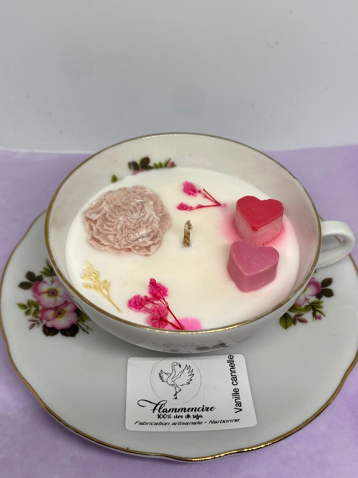 Bougie tasse vintage