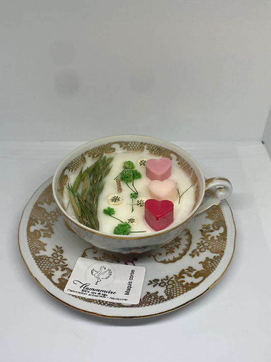 Bougie tasse vintage