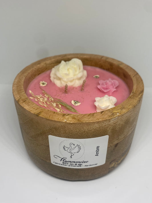 Bougie soja parfum ambre