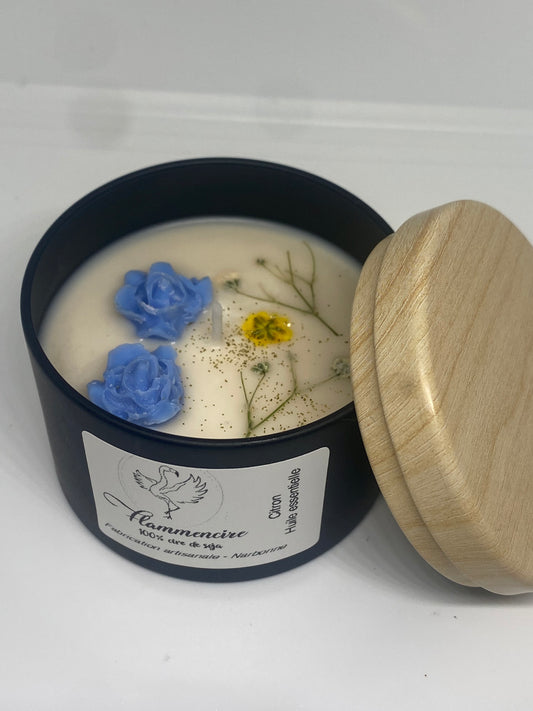 Bougie huile essentielle citron